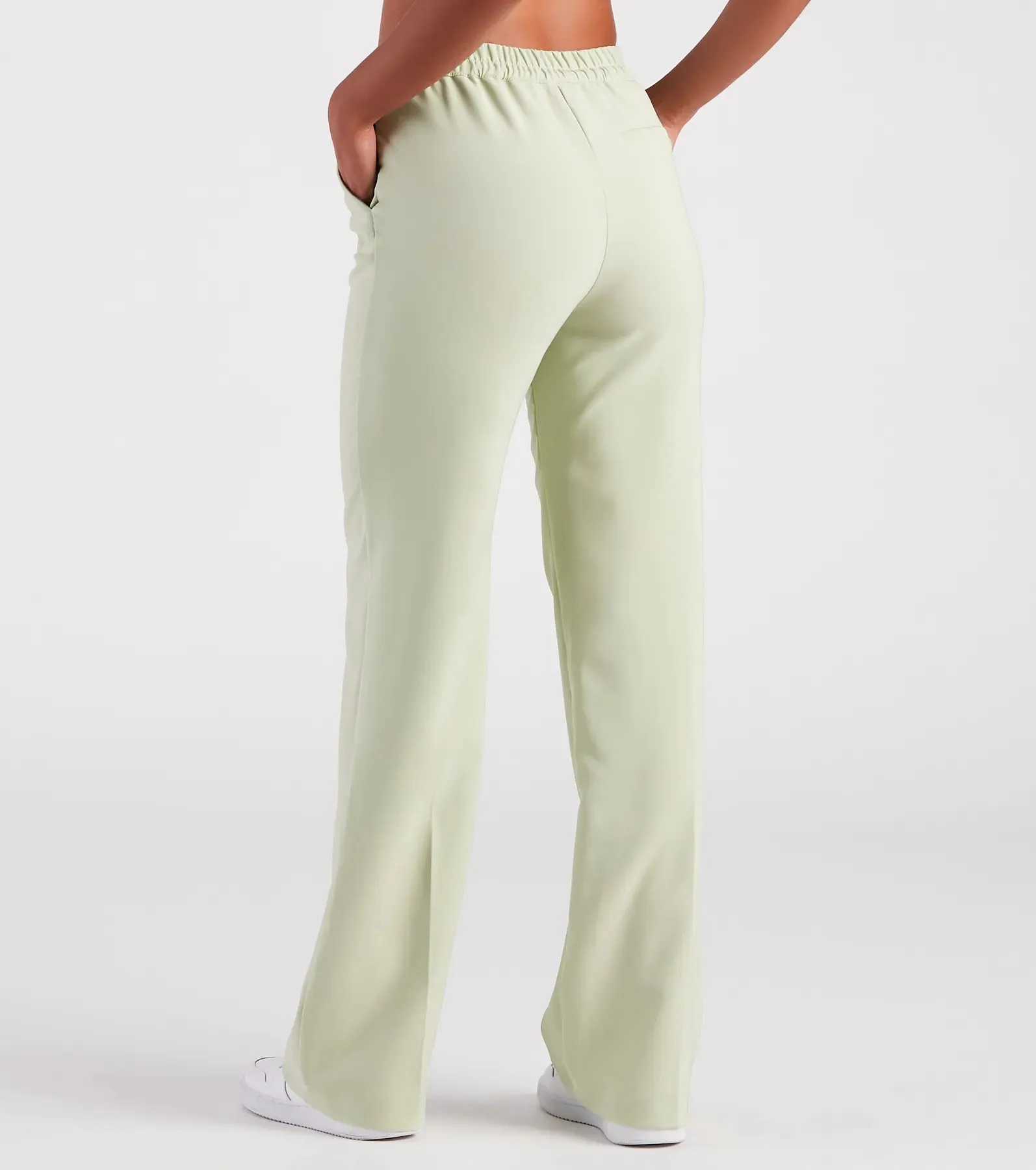 Chic Confidence Straight-Leg Trouser Pants