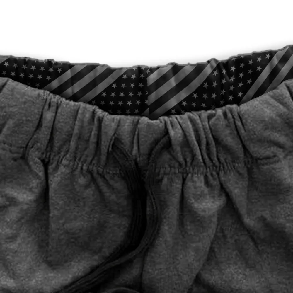 Classic Sweatpants | Blackout American Flag | Dark Heather Grey PreOrder