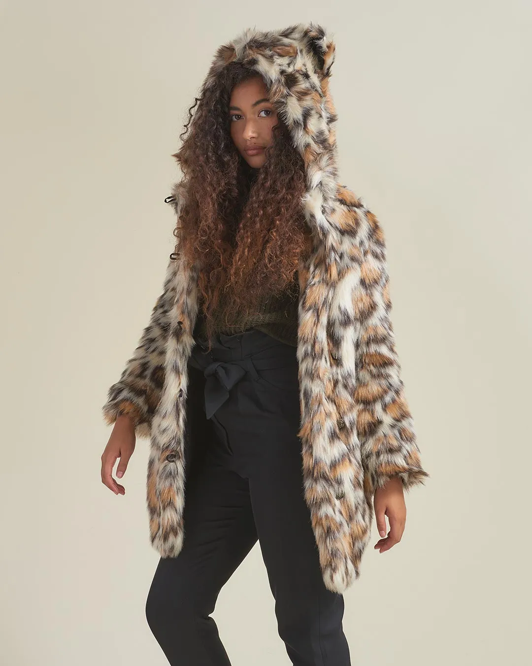 Clouded Leopard Classic Faux Fur Coat | Women's