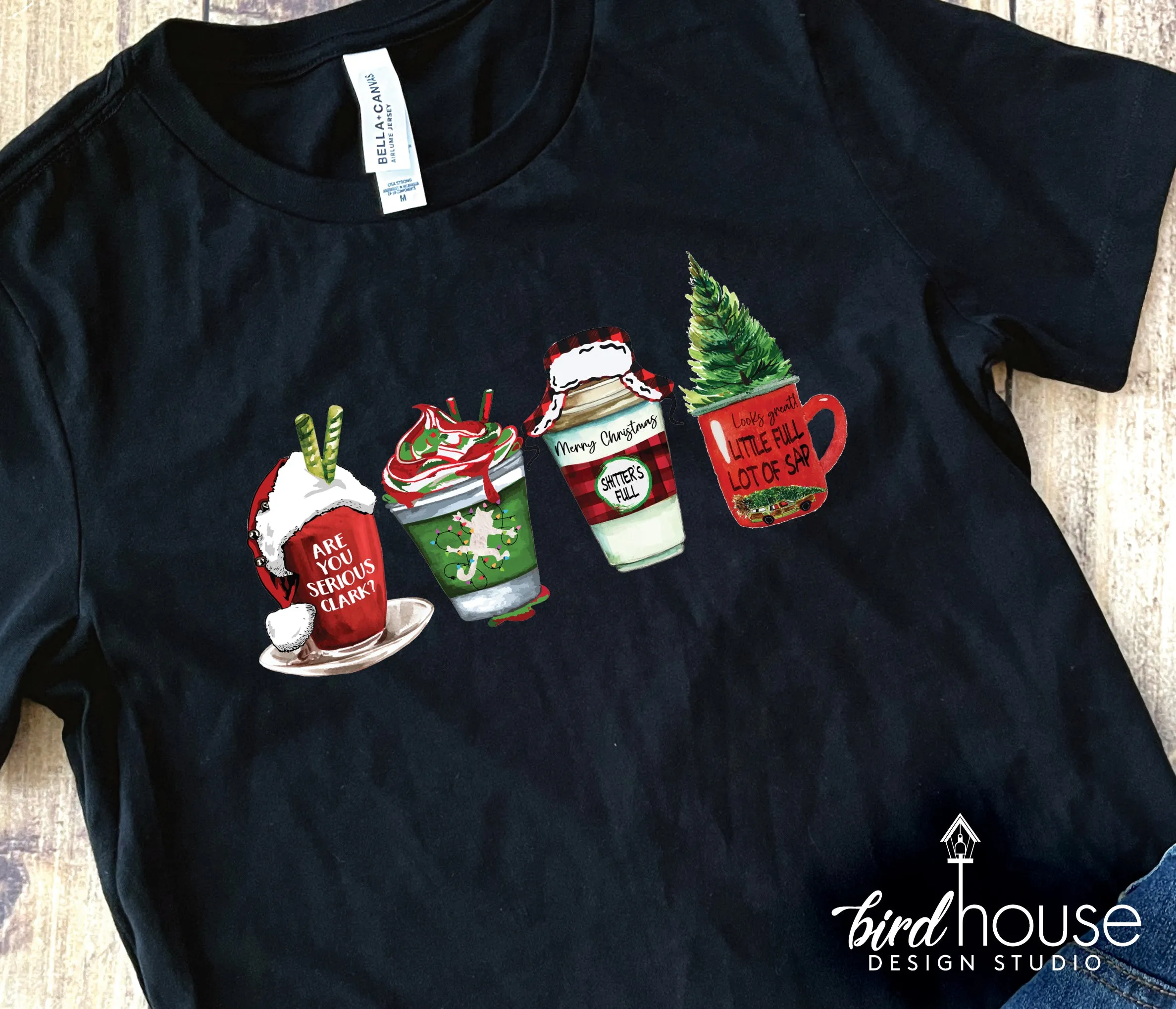 Coffee christmas graphic tee Pajamas Shirt