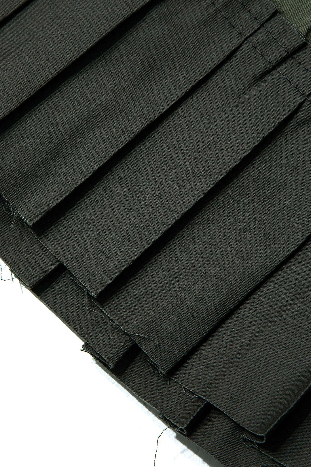 Contrast Pleated Mini Skirt