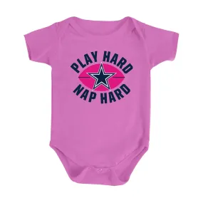 Cowboys Play Hard, Nap Hard Girls Bodysuit