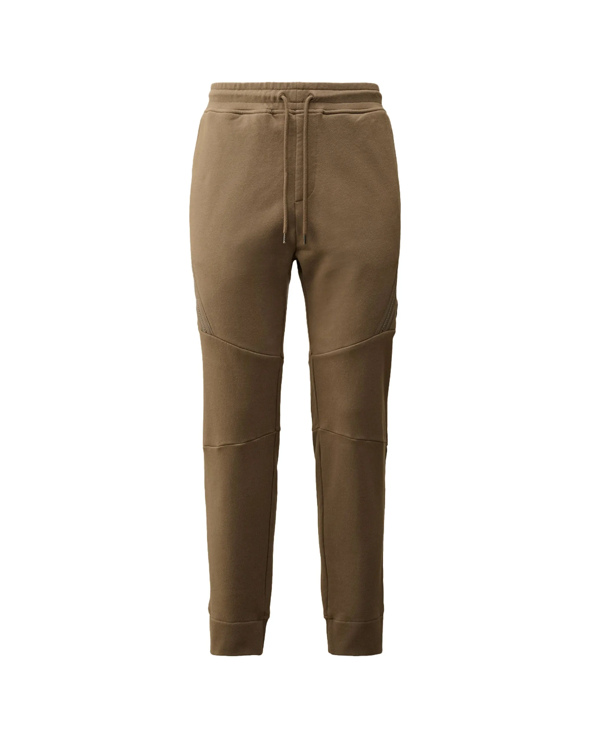 CP Company Diagonal Raised Fleece Lens Sweatpants Walnut