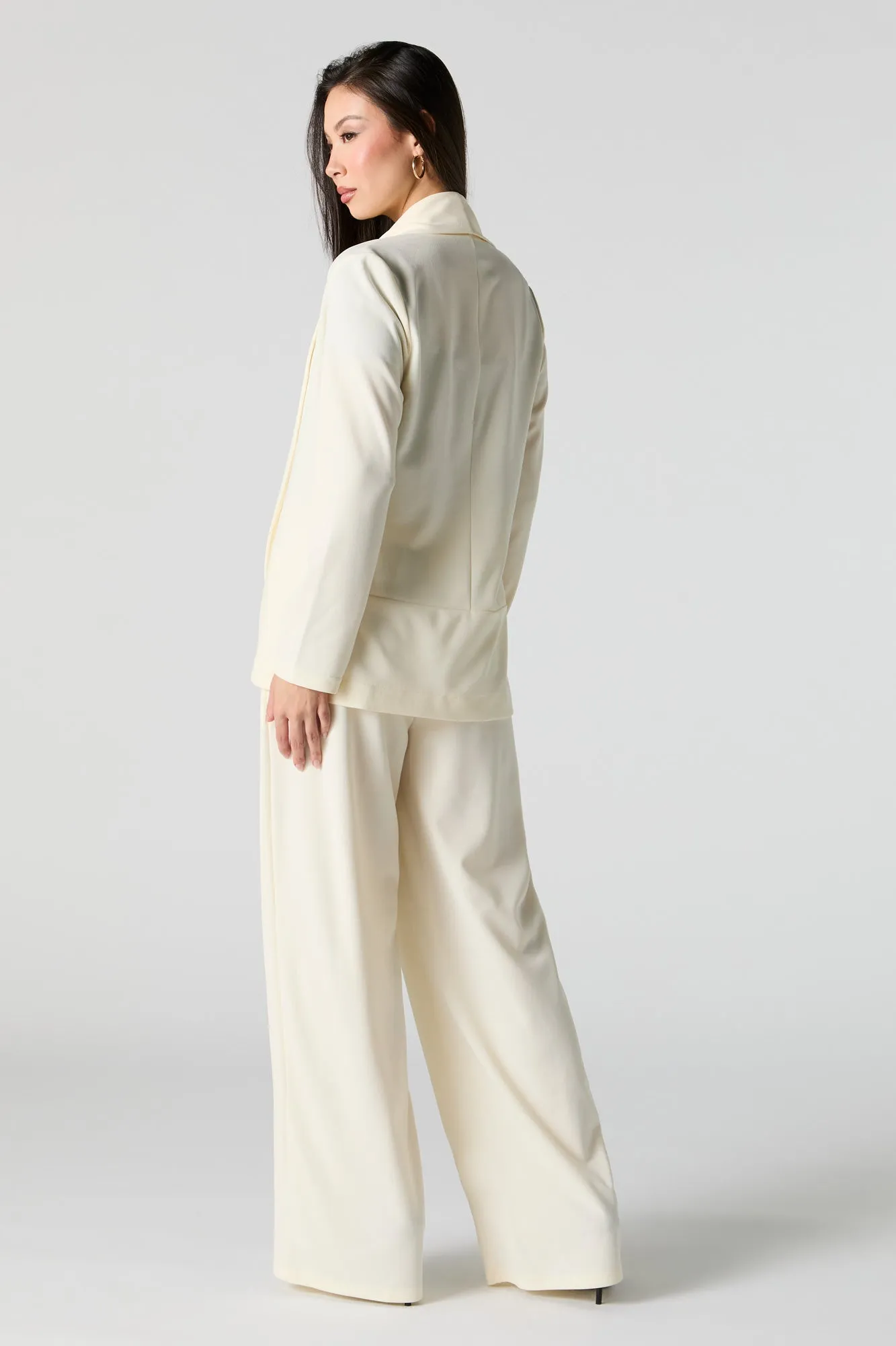 Crepe Wide Leg Dress Pant