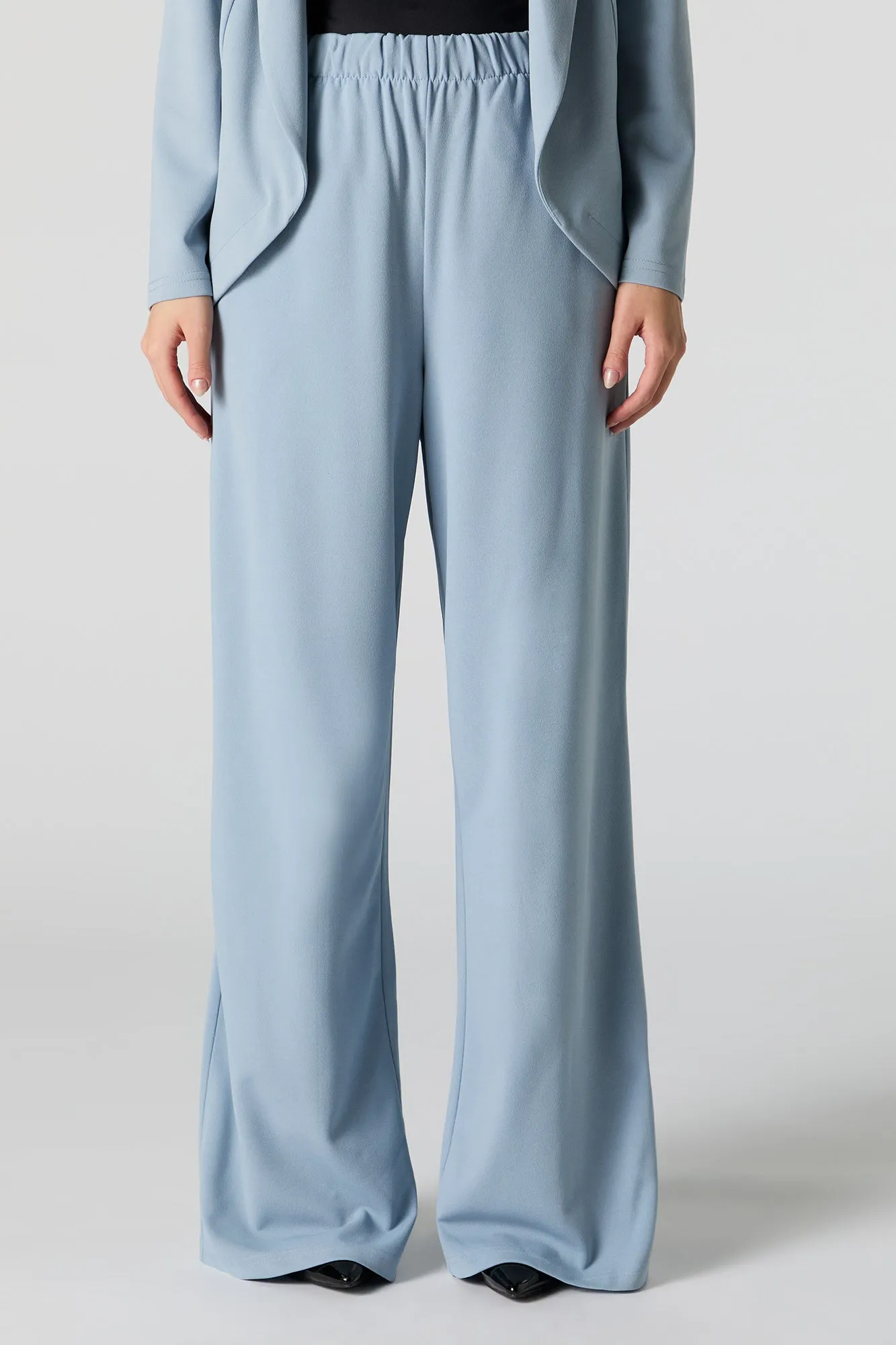 Crepe Wide Leg Dress Pant