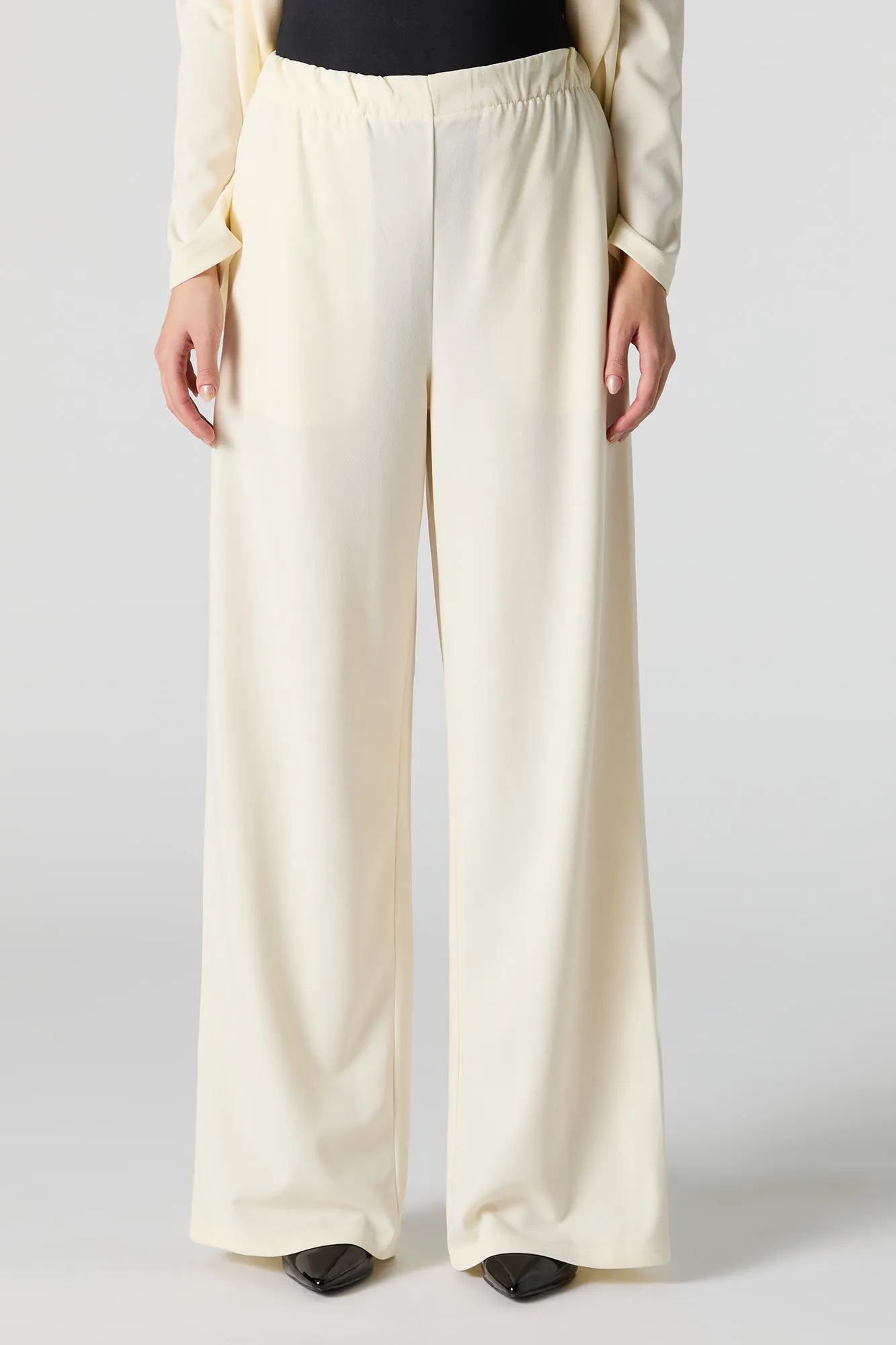 Crepe Wide Leg Dress Pant