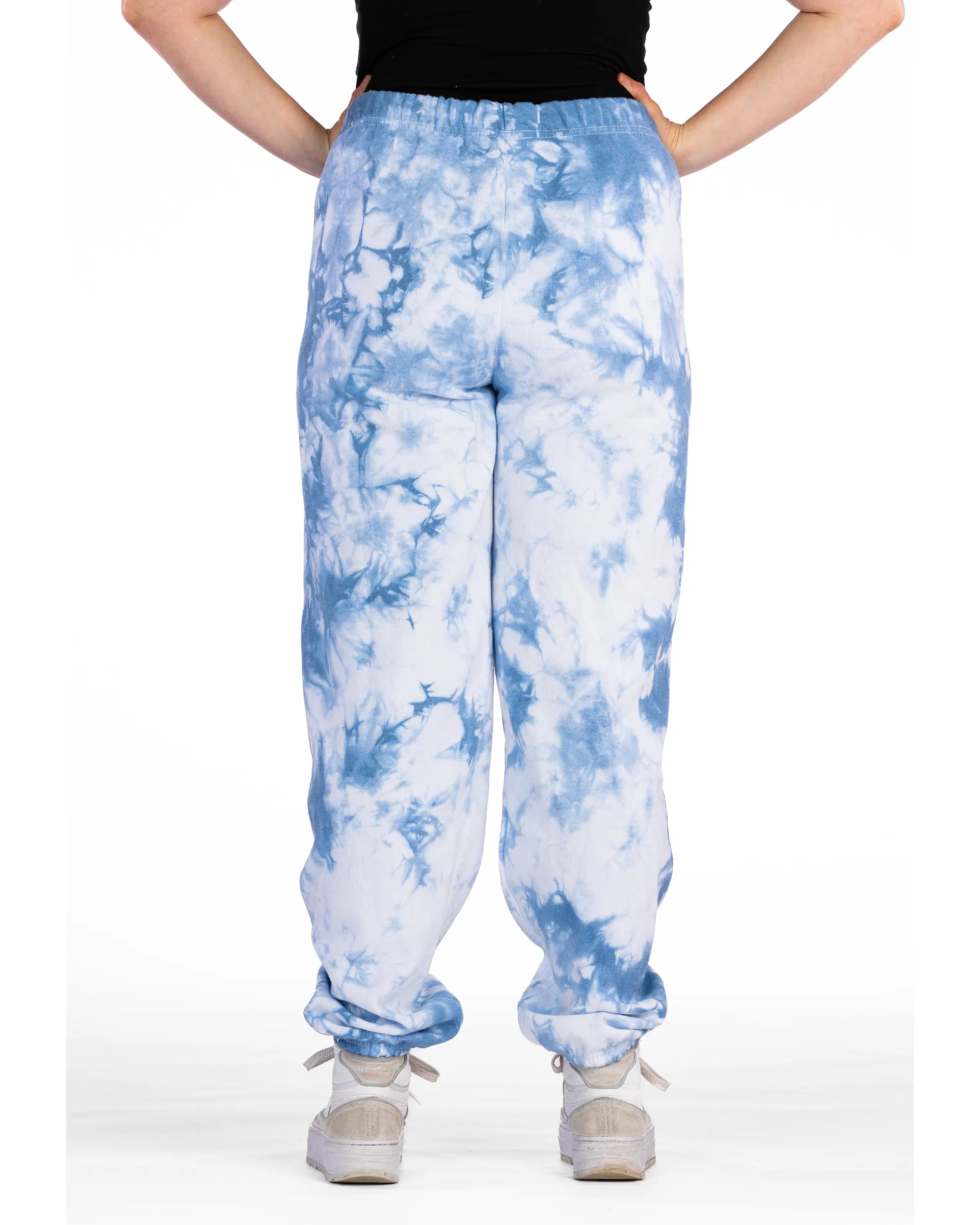 Crystal Dye Essential Fleece Sweatpants - Cloudy Sky