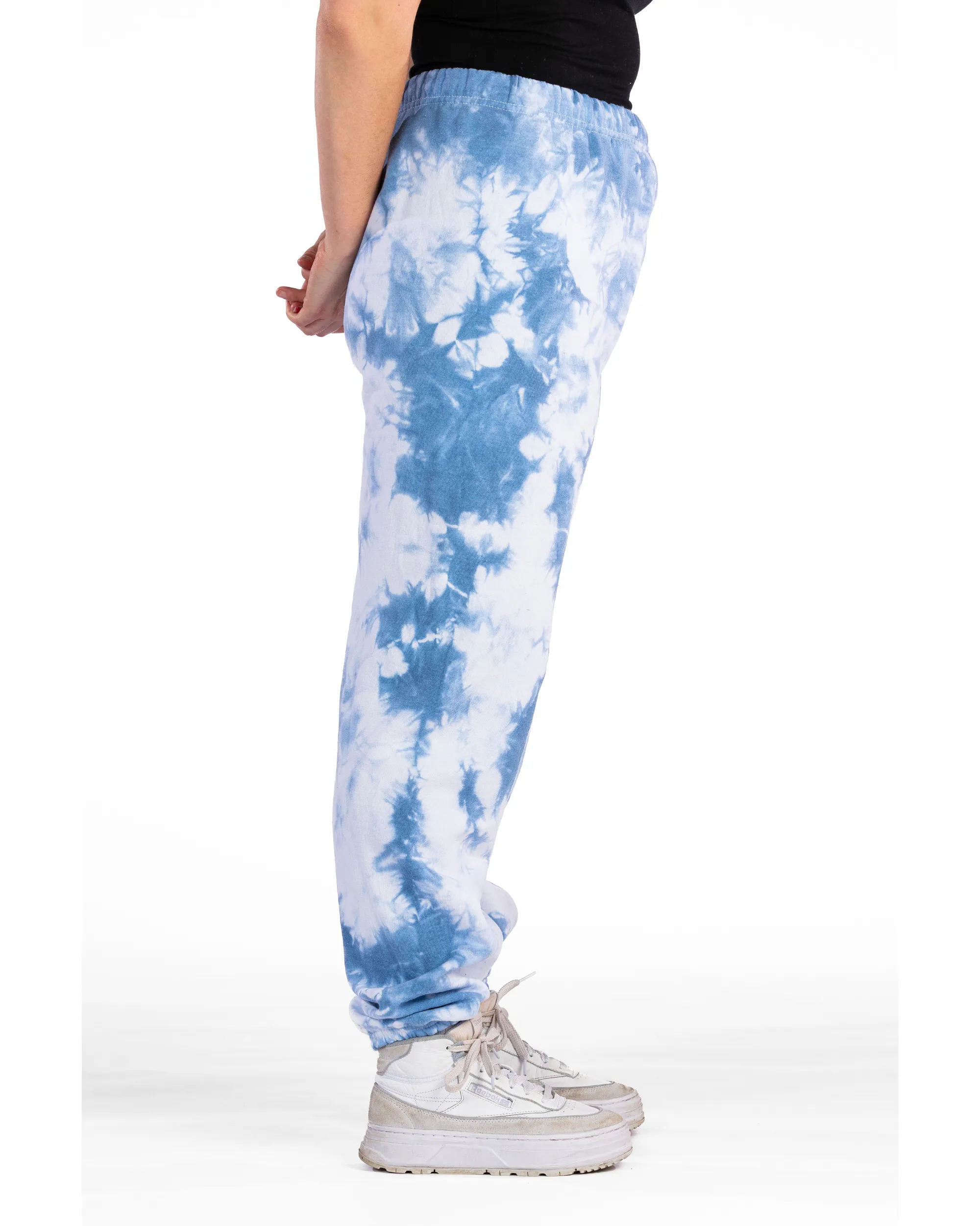 Crystal Dye Essential Fleece Sweatpants - Cloudy Sky