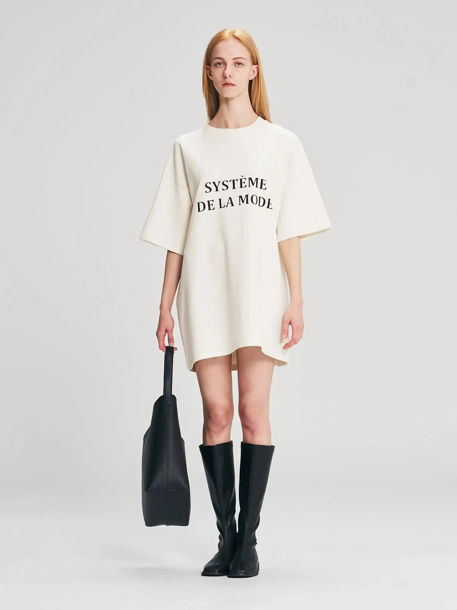 D5392 Oversized Long T-Shirt