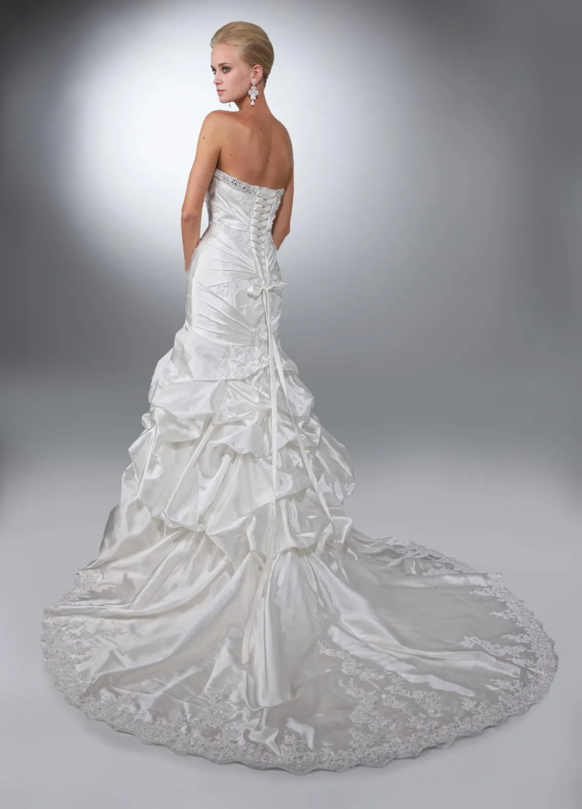 DaVinci Bridal Gown 50084 size 10 Ivory Wedding Dress Mermaid Bridal Gown