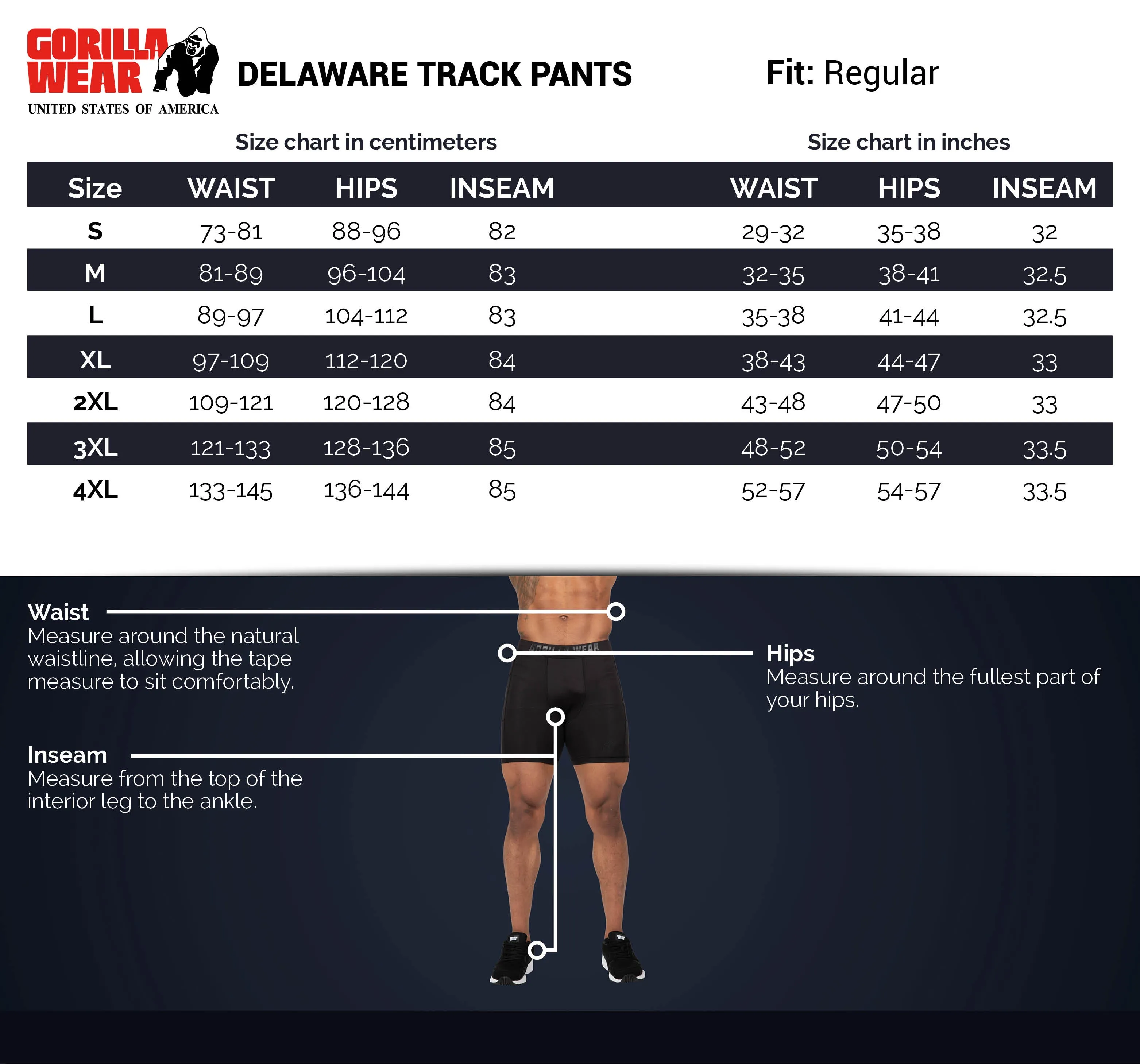 Delaware Track Pants -Black