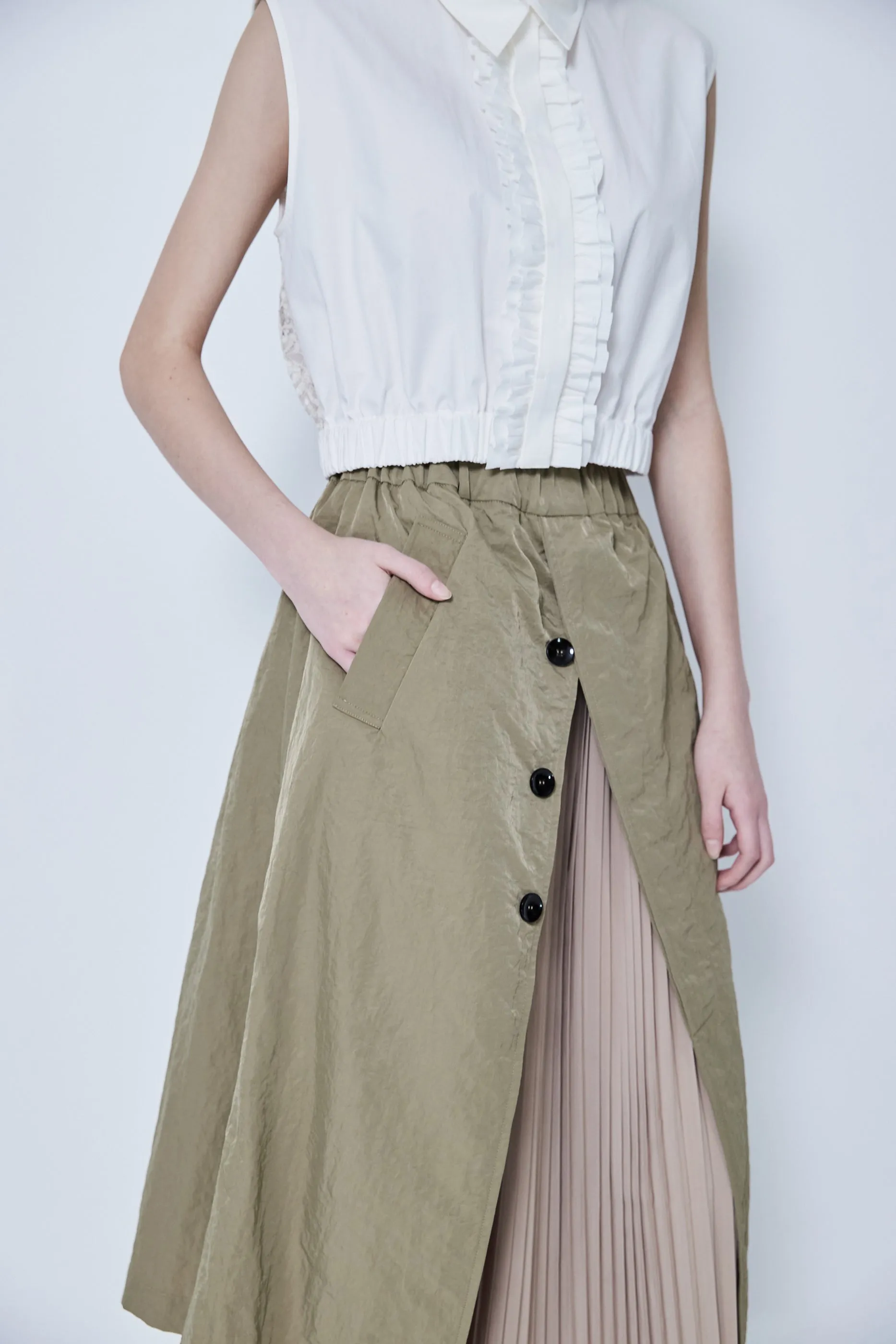 Docking Pleated Skirt