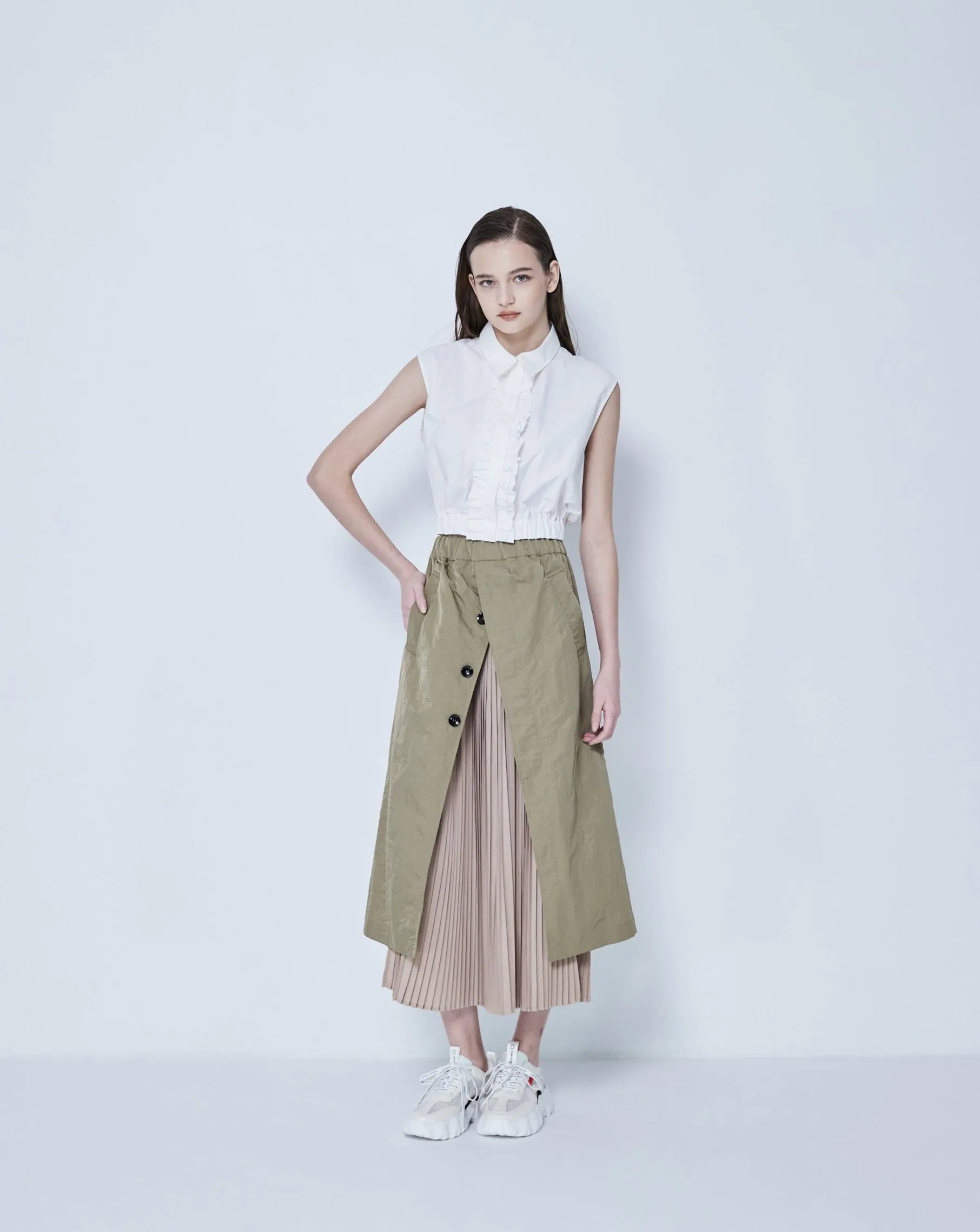 Docking Pleated Skirt