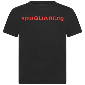 Dsquared2 Kids T-Shirt - & Red Logo T-Shirt