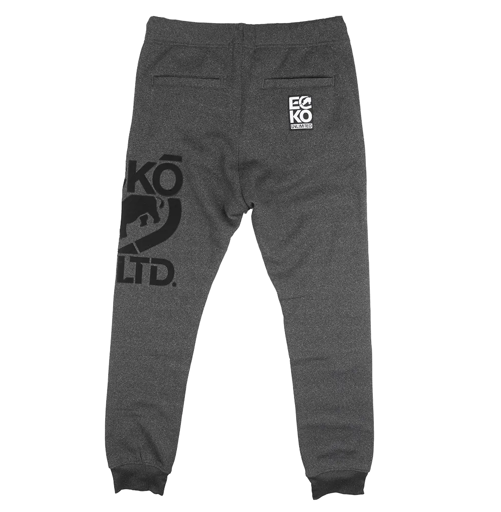 ECKO UNLTD FLEECE JOGGER PANTS CHARCOAL HTR - EO32G883B