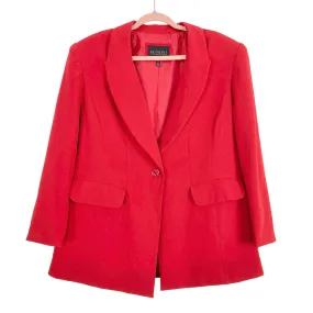 Eloquii Red Shoulder Padded Blazer- Size 14