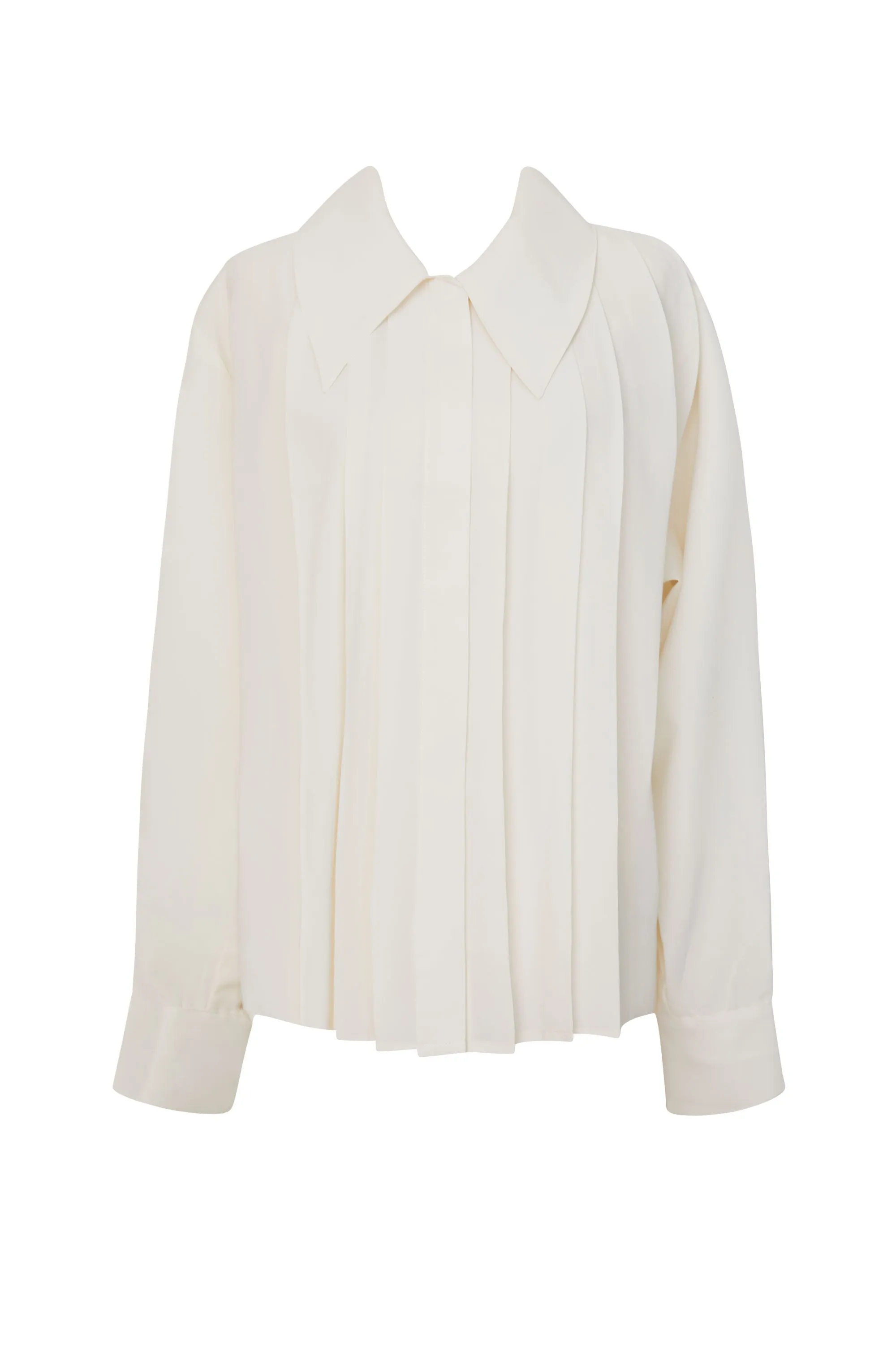 Emilia Asymmetrical Pleated Shirt