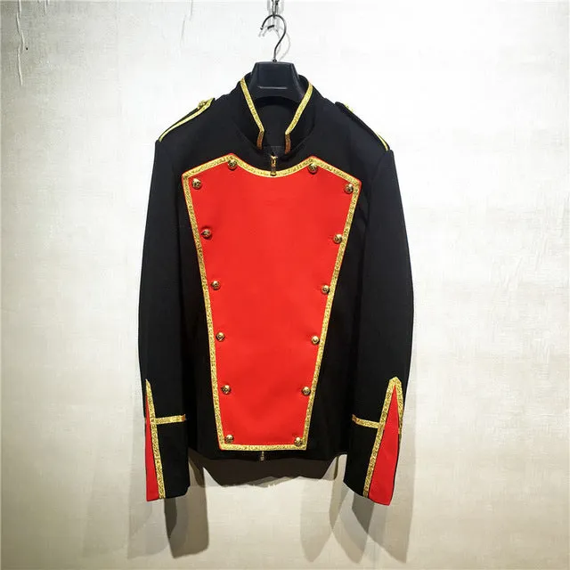 Enchanted British Royal Design Stage Performer Costume Men Blazer