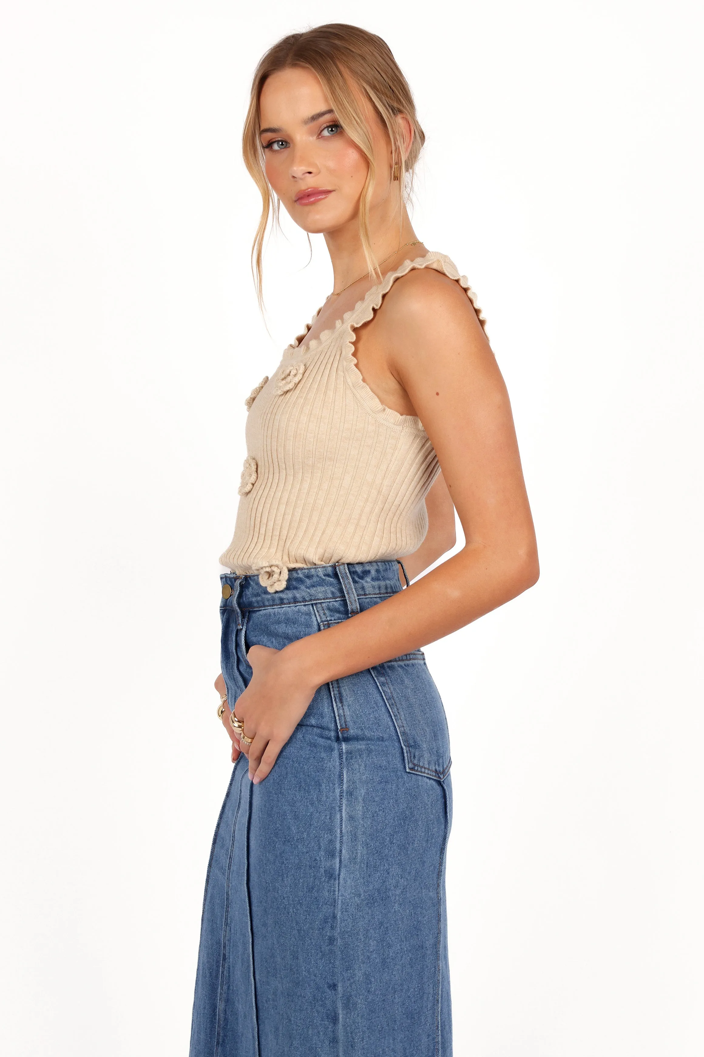 Erin Knit Top - Oatmeal