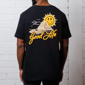 Es Vedrà Good Life Back - Tshirt - Black