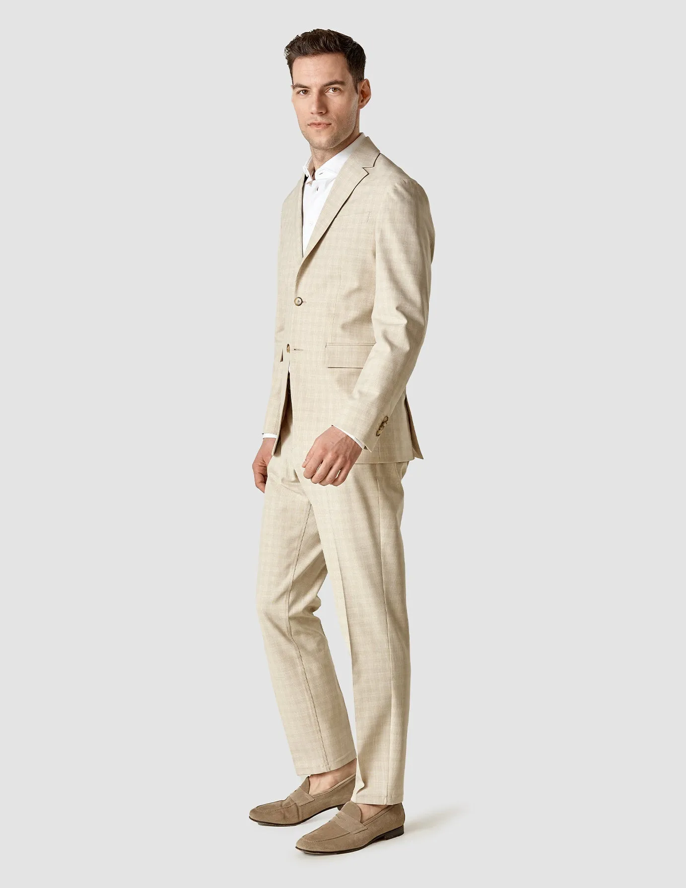 Essential Easy Blazer Slim Warm Sand