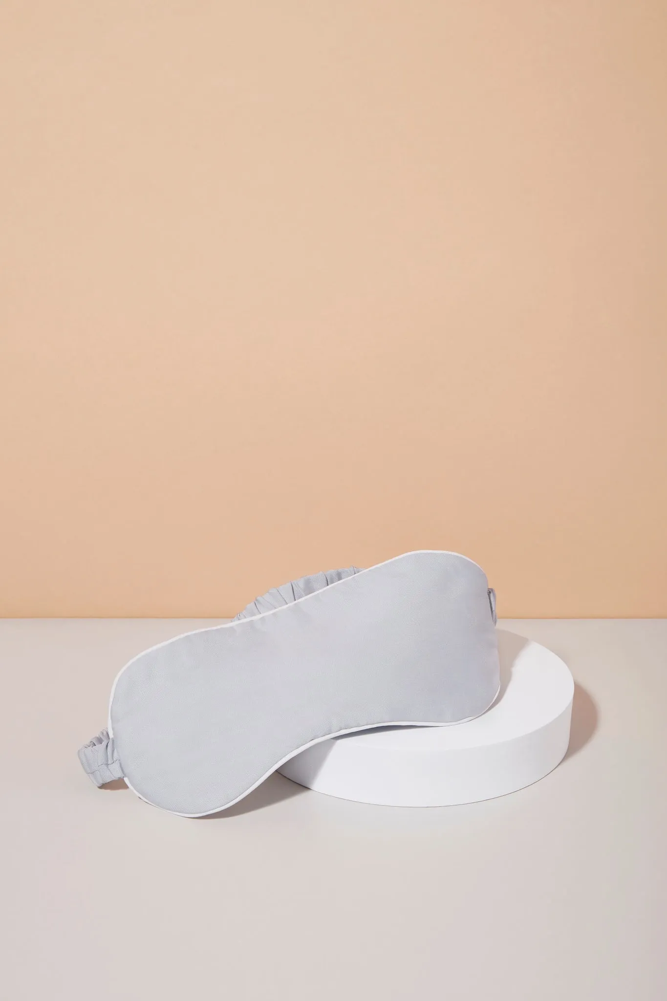 Eva Tencel™ Eye Mask - Eggshell Blue with White Piping