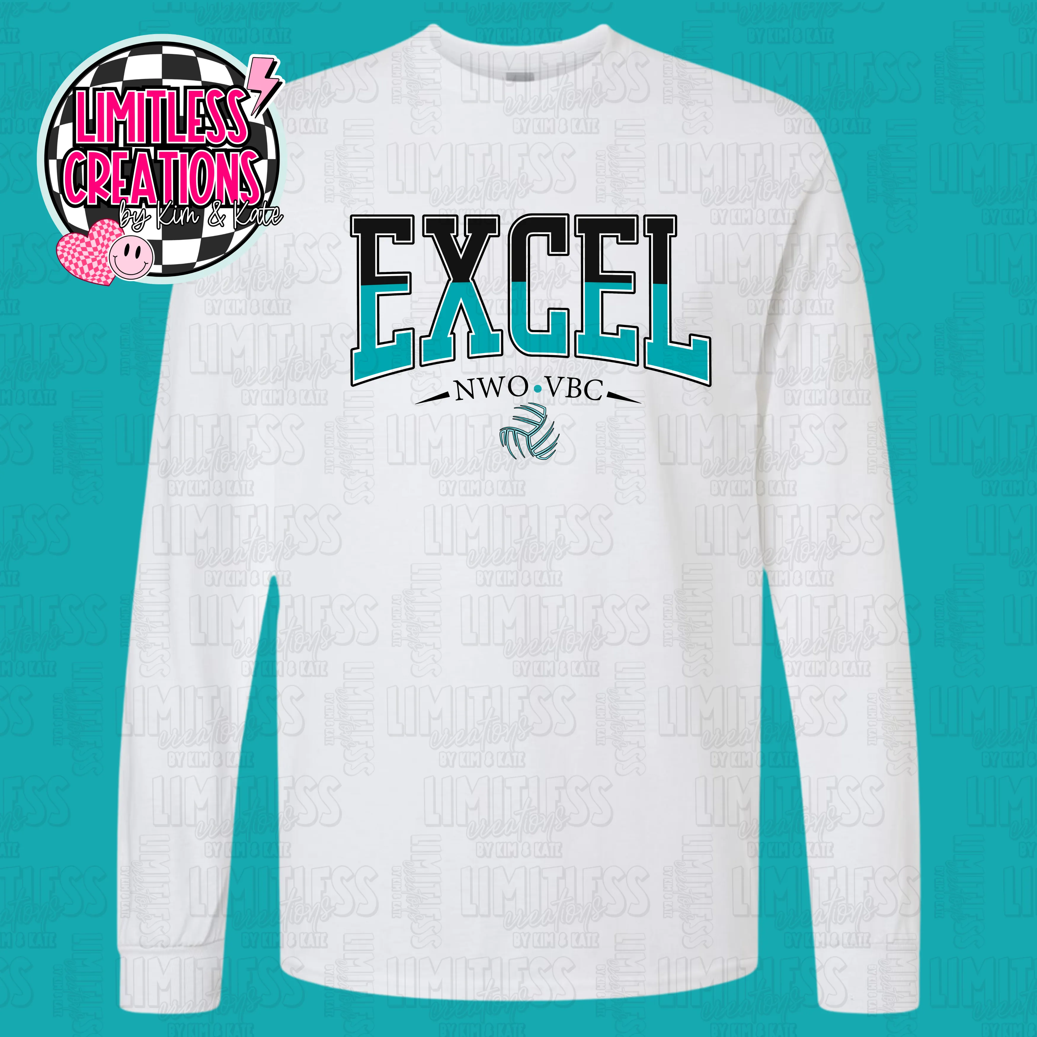 Excel Volleyball  Spirit Wear Long Sleeve T Shirt