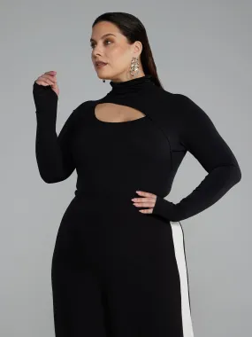 Fashion To Figure - Mockneck Cut Out Bodysuit