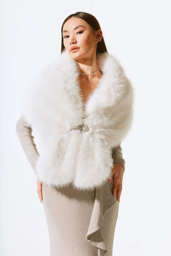 Faux Fur Cape