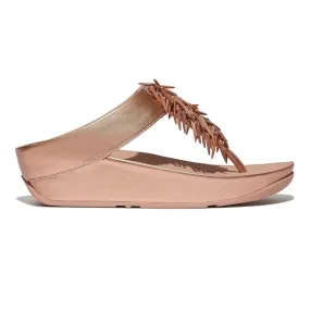 FitFlop Women's Rumba Beaded Rose Gold Thong