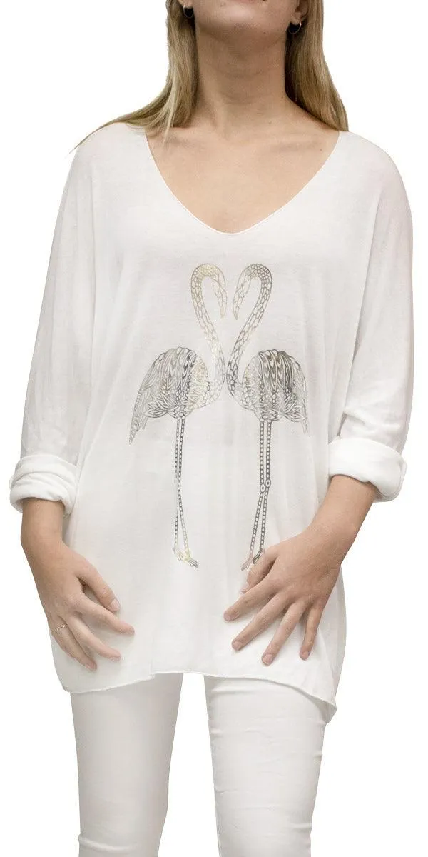 Flamingo Long Top