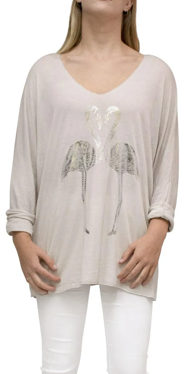 Flamingo Long Top