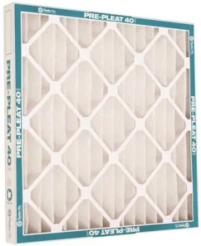 Flanders Merv 7 Pre-Pleat 40 Lpd Economy Cotton / Synthetic Air Filter 16X25X4 Inch