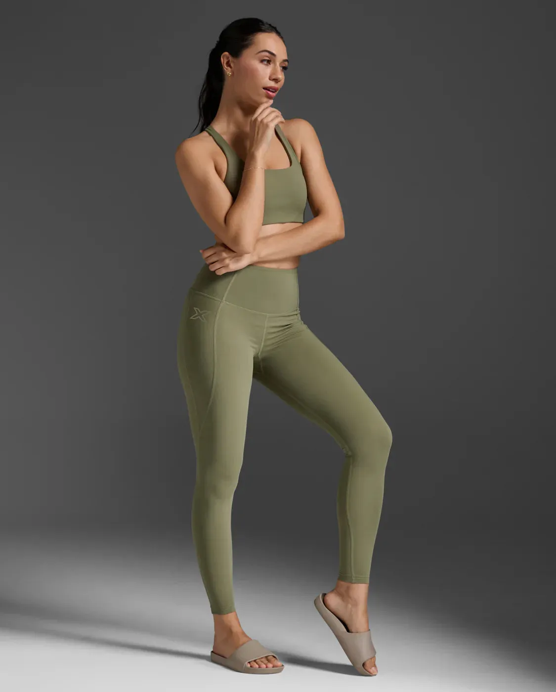 FormSoftTouchHi-RiseCompTights Hunter Green