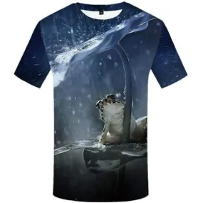 Frog T shirts Men Animal T-shirts 3d Leaf T-shirts Graphic Water Tshirt Anime Harajuku Tshirts Novelty Short Sleeve summer