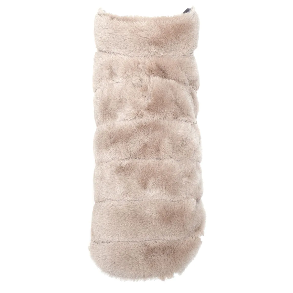 Fur Dog Coat Beige