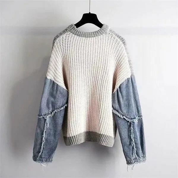 garden | Denim Knit Sweater