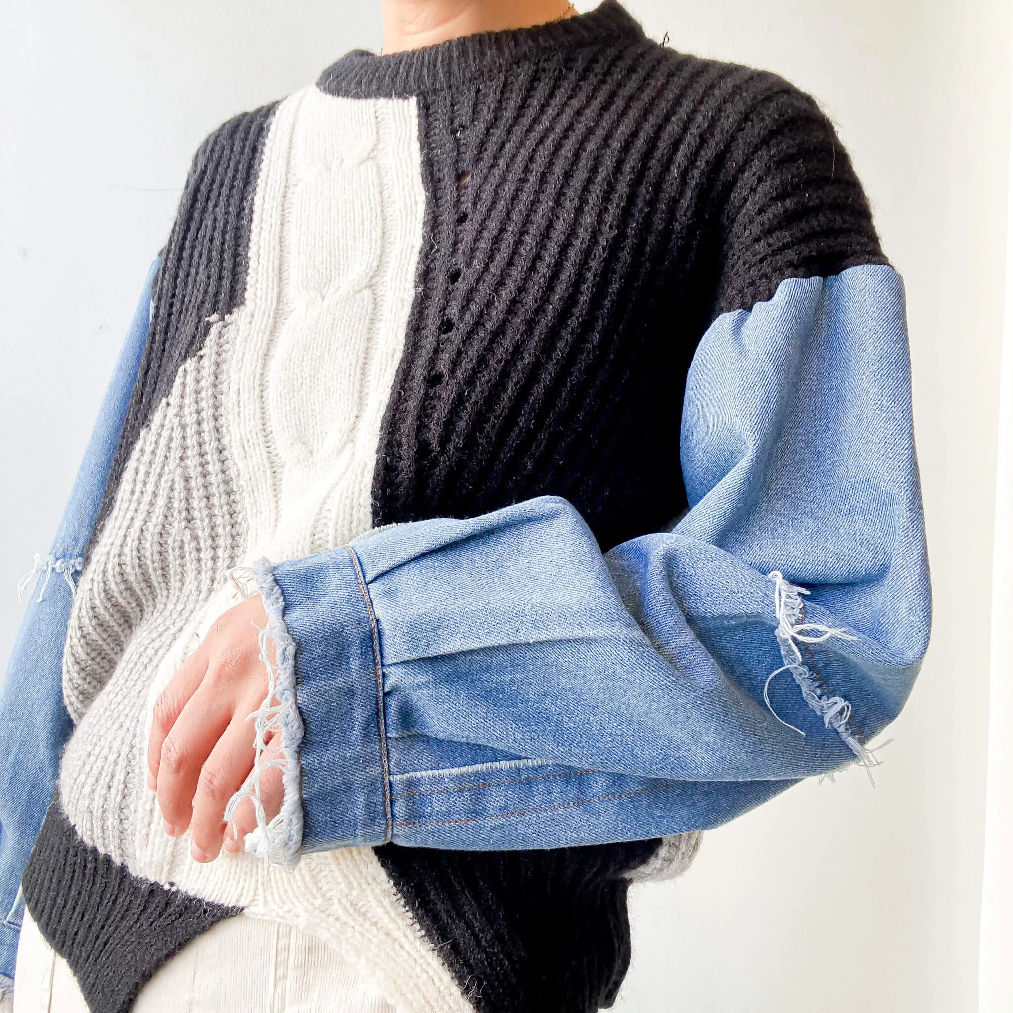 garden | Denim Knit Sweater