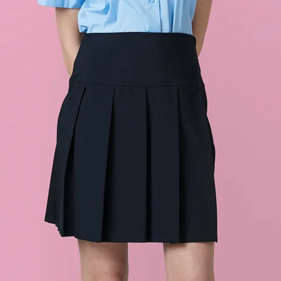 Girls Panel Pleated School Skirt