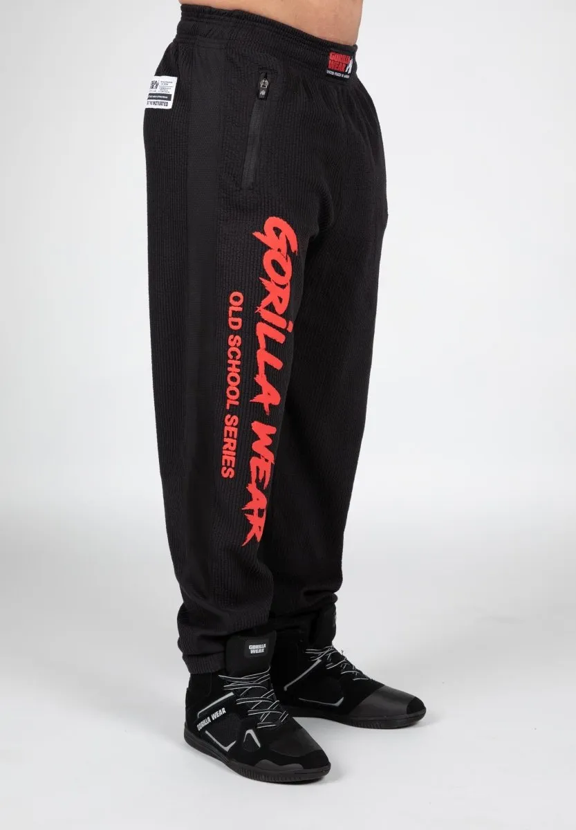 Gorilla Wear Augustine Old School Pants - Black/Red