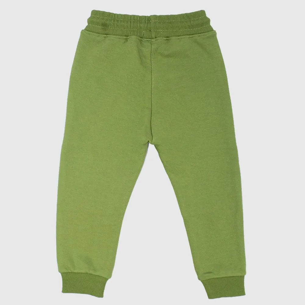 Green Fleeced Sweatpants