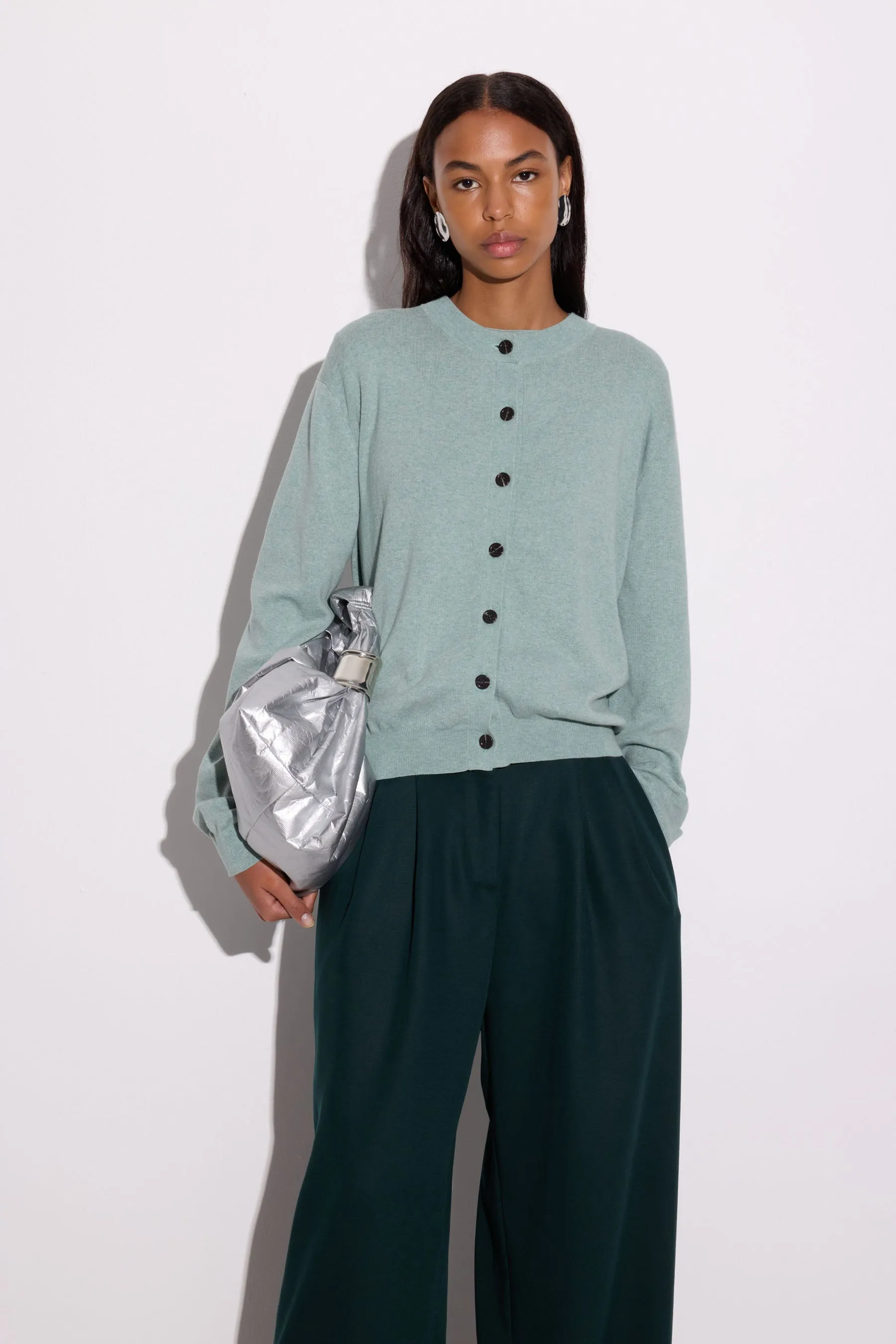 Gregory Farah Knit Cardi - Mint Melange