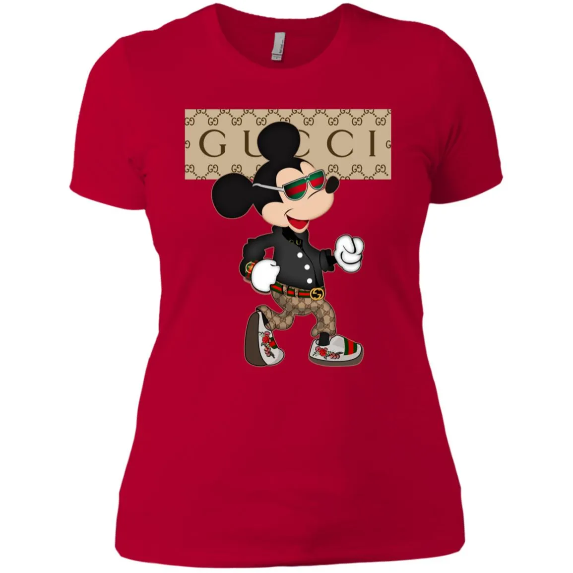 Gucci Shirt Mickey Mouse T-shirt Women Cotton T-Shirt