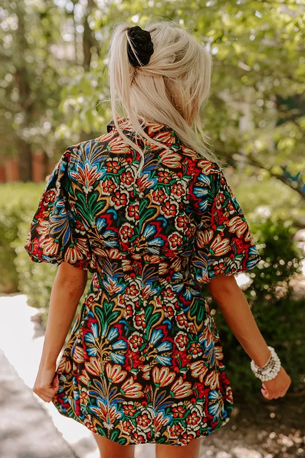 Happy Hour Charm Floral Mini Dress