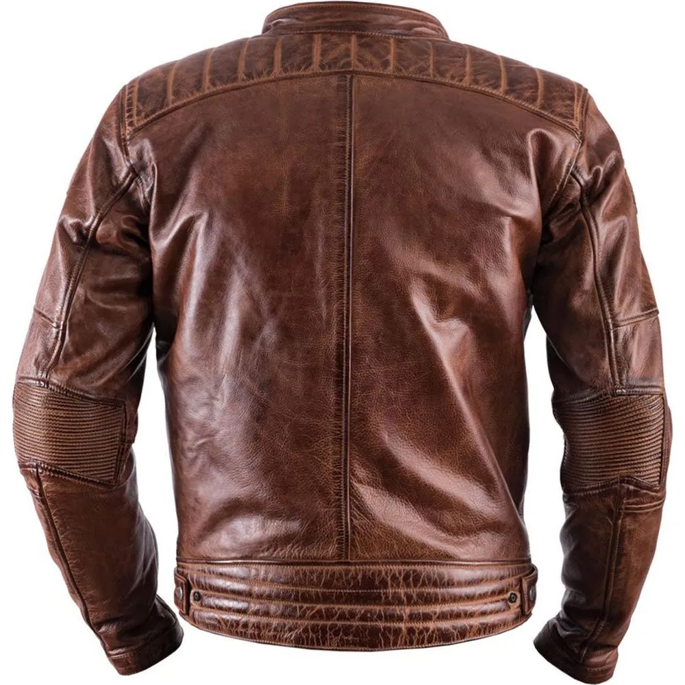 Helstons Track Leather Jacket Crust Camel