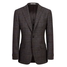 HENRY SARTORIAL Multi Check Blazer BLUE/BROWN