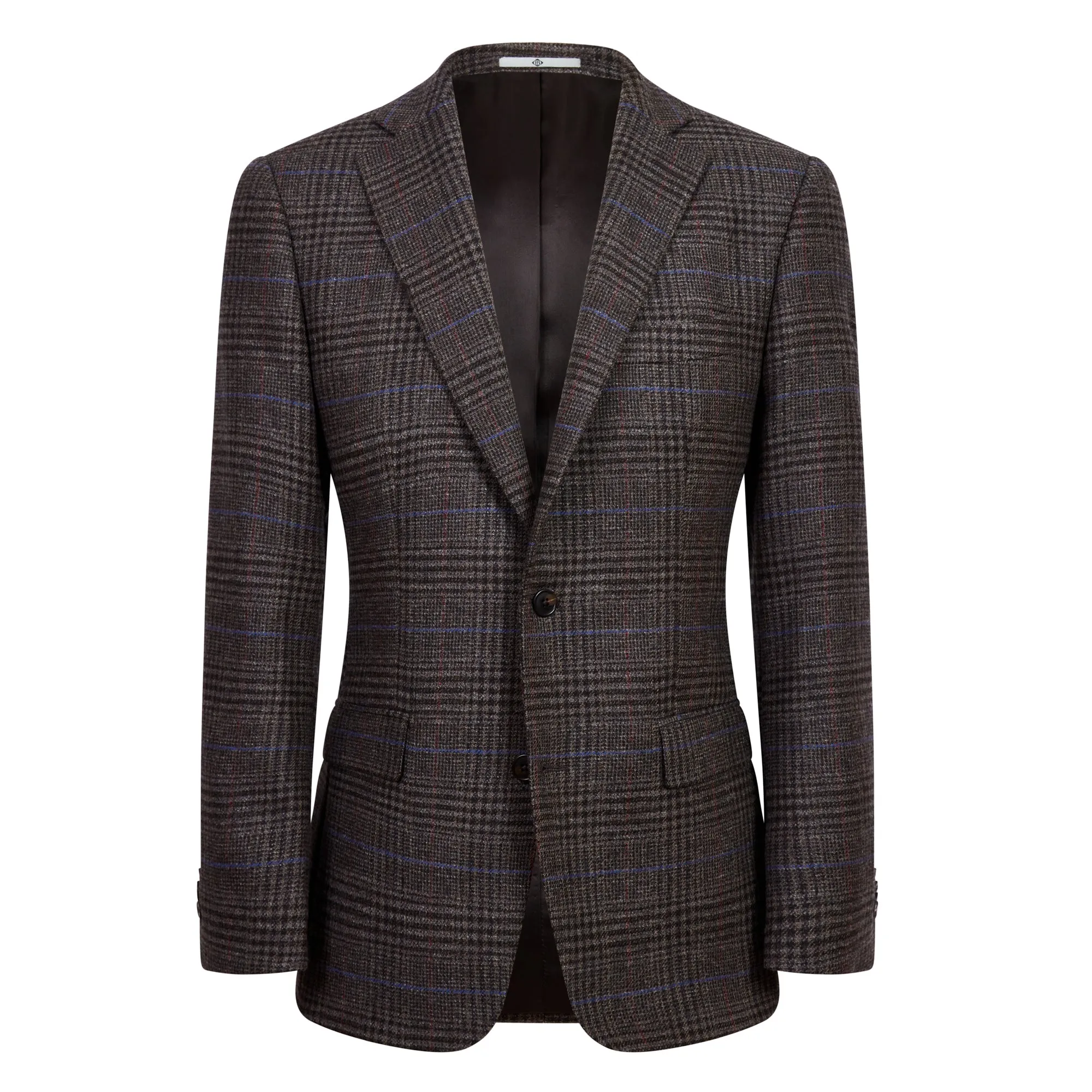 HENRY SARTORIAL Multi Check Blazer BLUE/BROWN