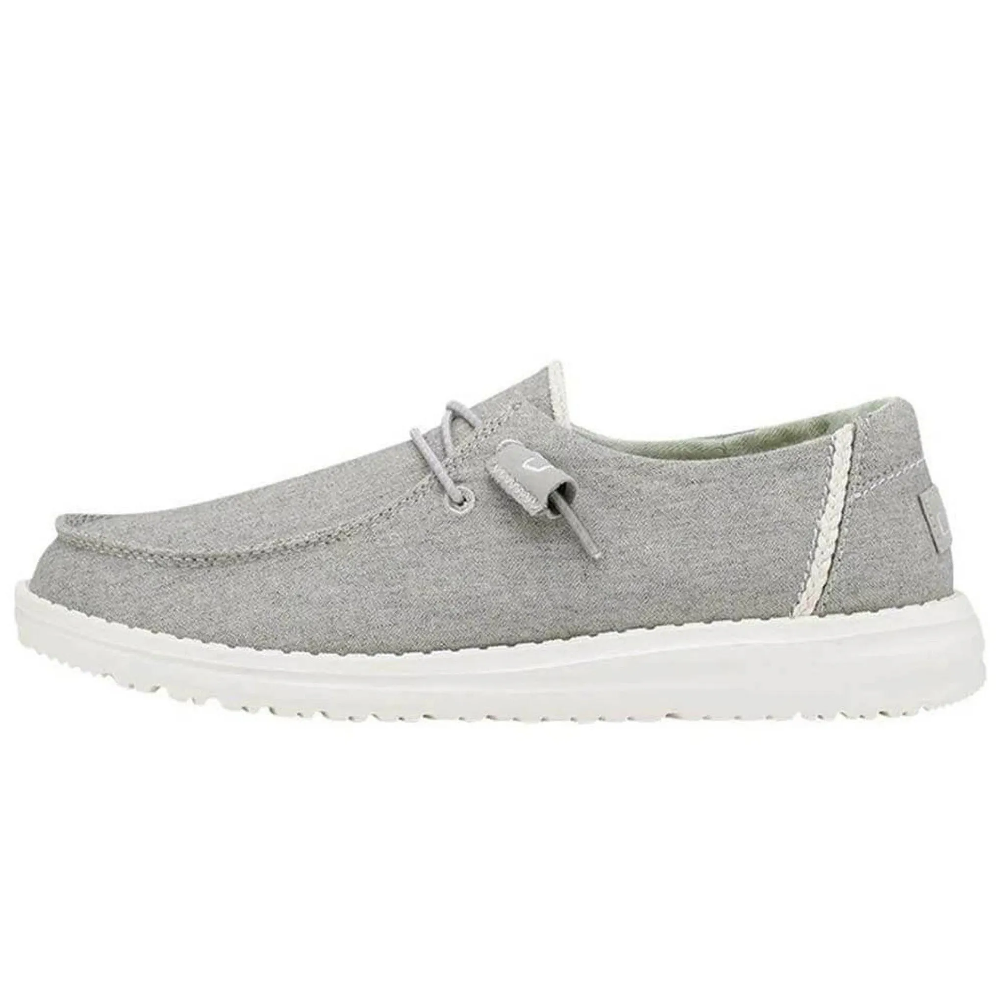 Hey Dude Youth Wendy Chambray Braid Grey Shoe