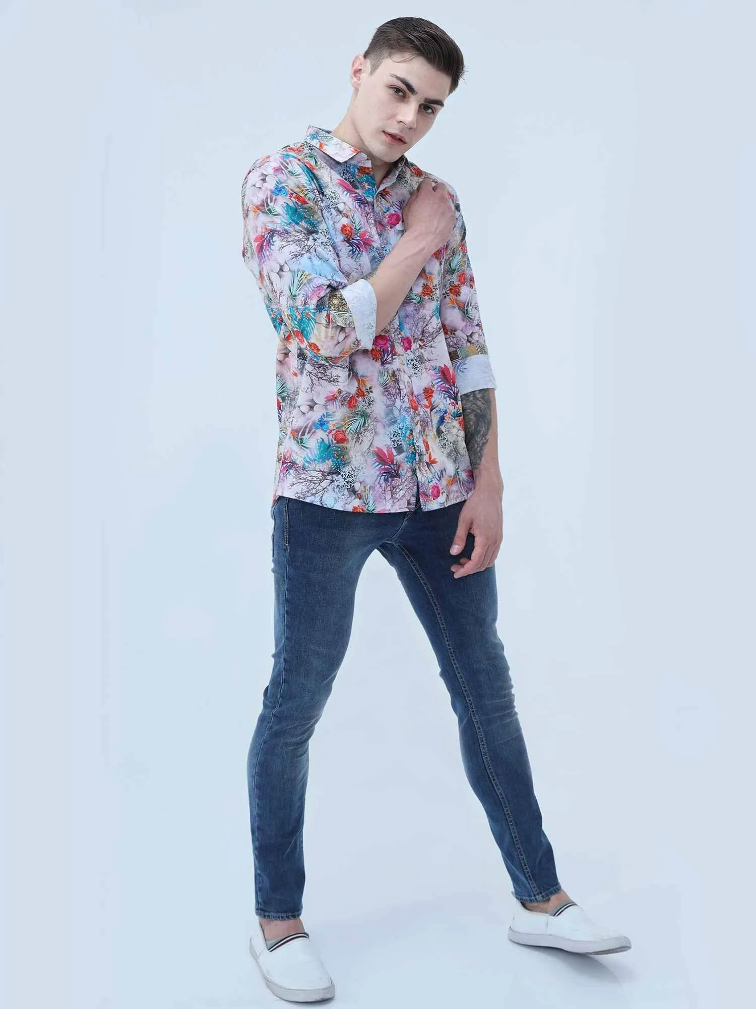 Hibiscus Tropic Digital Printed Shirt