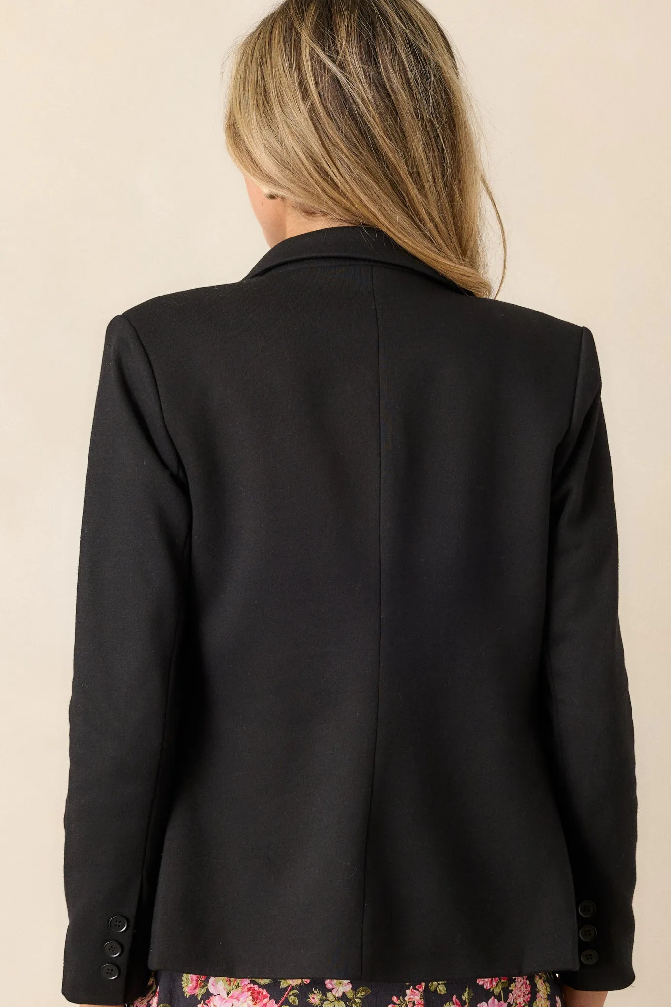 Hidden Reflections Black Blazer